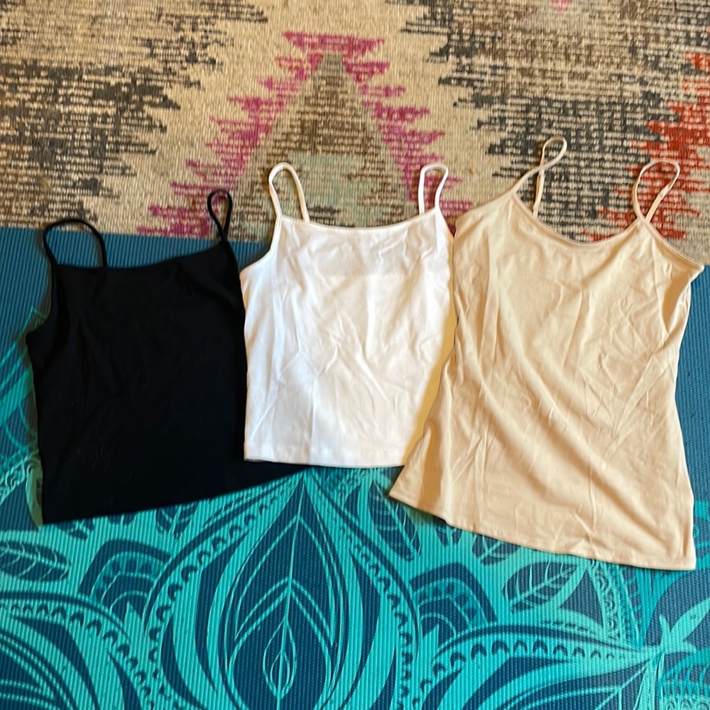 3 neutral camis with one shipping fee
